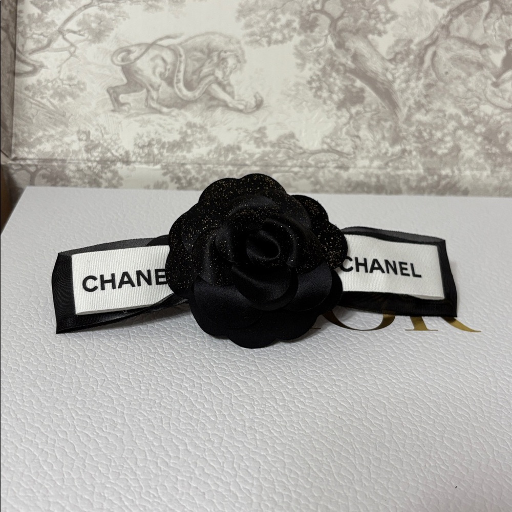 Authentic Chanel Camellia Flower hair clip